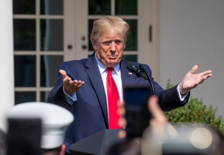 El presidente de Estados Unidos, Donald Trump, firma ley para los héroes del 11-S.. 