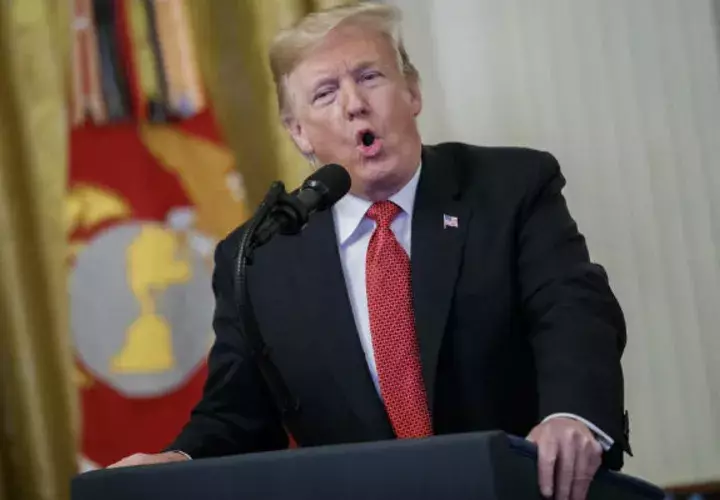 El mandatario de los Estados Unidos, Donald Trump, se refirió a la caravana de migrantes. EFE