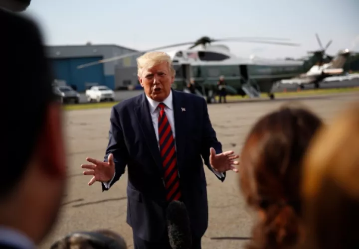 El presidente Donald Trump, sugirió nuevamente a su homólogo chino, Xi Jinping, que considere la posibilidad de una reunión con los manifestantes, que opinó "resolverían algo que sea bueno para todos. FOTO/AP