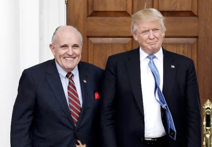 Rudy Giuliani, es el abogado personal del presidente, Donald Trump. FOTO/AP