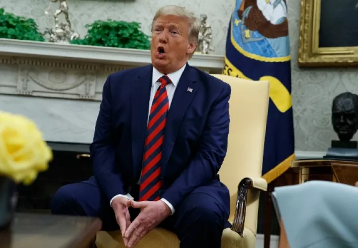 Hace unos días, el presidente Donald Trump, anunció que había ordenado un "incremento sustancial" de las sanciones contra Irán, tras la polémica generada por el ataque a las refinerías saudíes. FOTO/AP