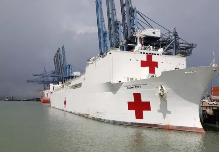  El barco hospital USNS Comfort está por cuarta vez en Panamá. 