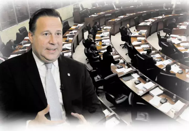 El presidente Juan Carlos Varela y su pérdida de poder dentro de la Asamblea Nacional de Diputados. Foto: Panamá América.