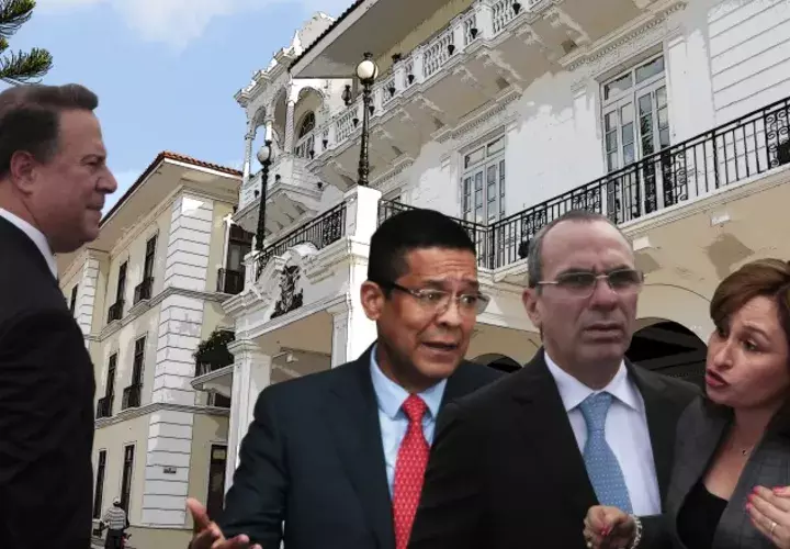 Rogelio Saltarín, Rolando "Picuiro" López y Kenia Porcell han sido figuras clave en el esquema de persecución política de Varela. /Foto Víctor Arosemena.