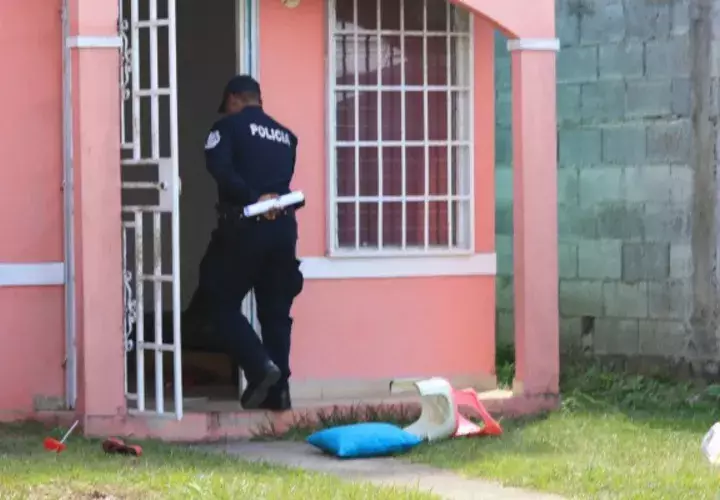 Casa donde vivía la víctima. Eric Ariel Montenegro