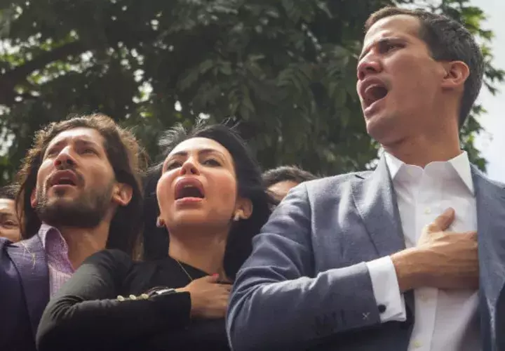 Juan Guaidó (der), autoproclamado presidente interino. Foto: Archivo/Ilustratiiva. 