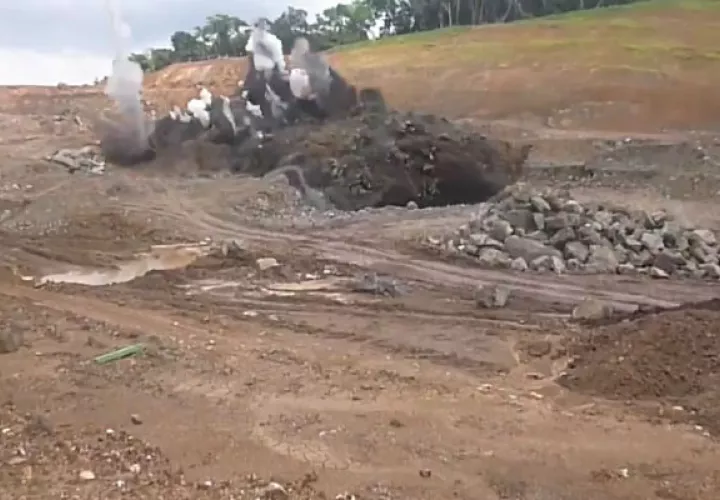 Voladuras en Loma Cová prepara tercera etapa. Foto/Cortesía