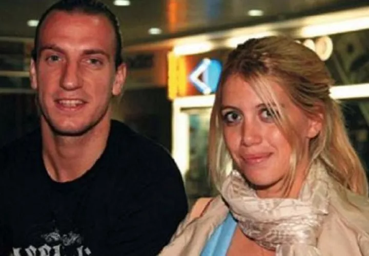 Wanda y Maxi cuando eran pareja.
