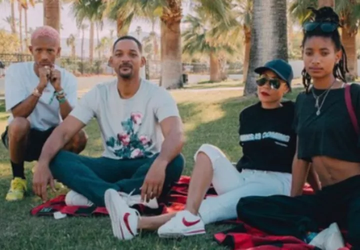 Will Smith y Jada Pinkett junto a sus hijos.  Instagram