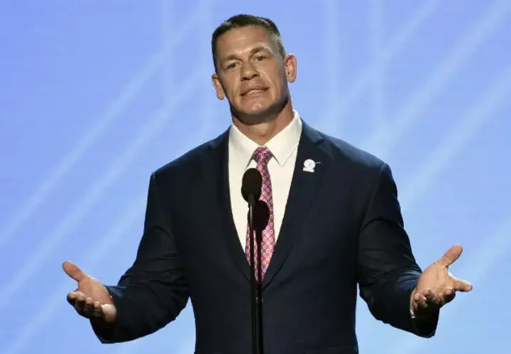 John Cena una de las figuras del espectáculo de la WWE. Foto AP