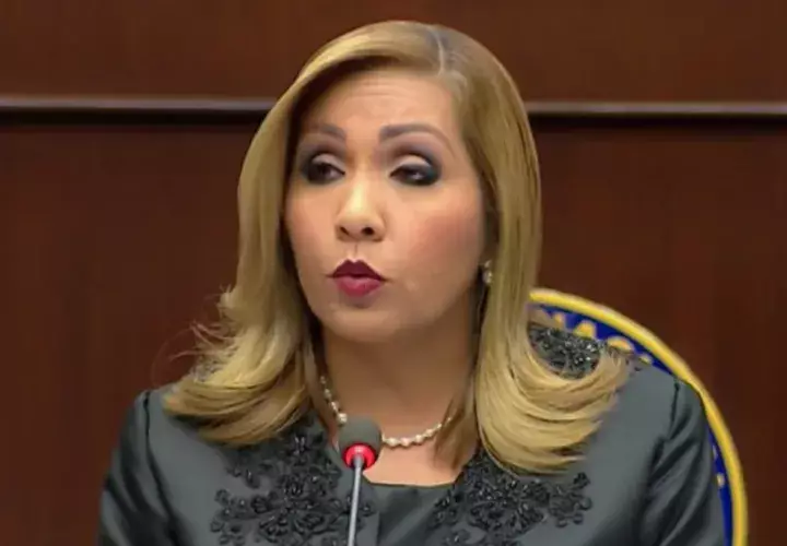 Yanibel Ábrego, presidenta de la Asamblea Nacional.