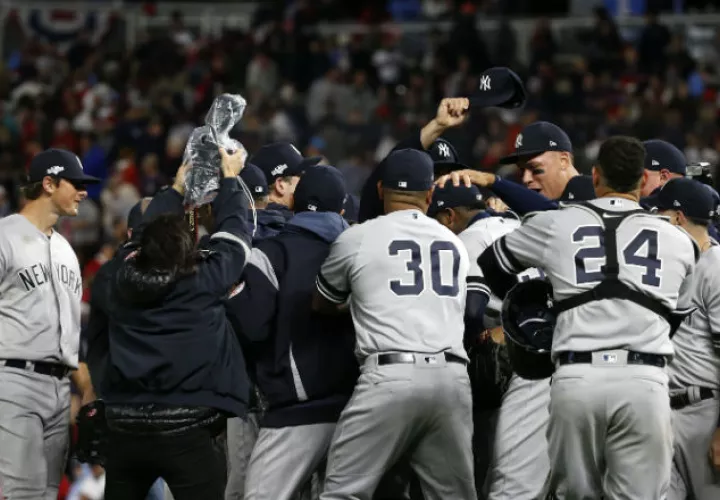 Celebración de los Yankees Foto AP