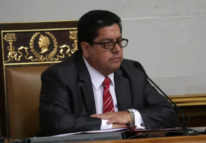 Edgard Zambrano, durante una sesión de la Asamblea Nacional. Foto: EFE.