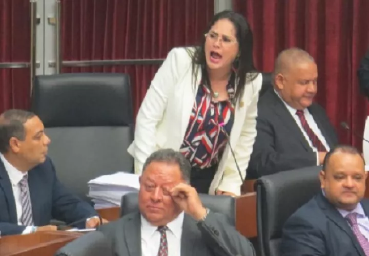 Zulay Rodríguez presenta 25 mil 743 firmas a favor de la reforma migratoria. Foto: Panamá América.