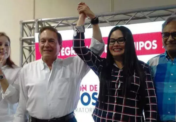 Diputada Zulay Rodríguez se une a la campaña electoral de Laurentino Cortizo. Foto/RedesSociales